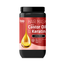 Juuksemask Bio Naturell Black Castor Oil & Keratin, 946 ml