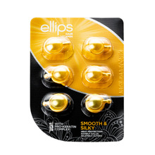 Ellips Smooth & Silky Pro Keratin juuksekapslid niiskuse taastamiseks, 6 tk