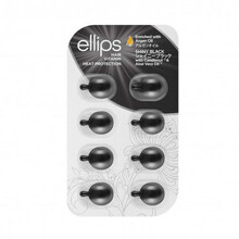 Õlivitamiinid tumedatele juustele Ellips Shiny Black, 8x1 ml