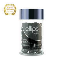 Vitamiinid tumedatele juustele Ellips Silky Black Pro-Keratin, 50 tk