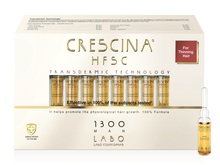 Juuksekasvu soodustavad ampullid meestele Crescina Transdermic Re-growth HFSC 1300, 20 tk