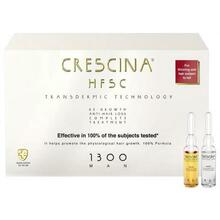 Ampullikomplekt meestele juuste väljalangemise peatamiseks ja taastamiseks Crescina Transdermic Complete Treatment 1300, 20 tk