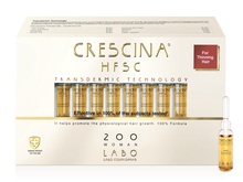 Juuksekasvu soodustavad ampullid naistele Crescina Transdermic Re-growth HFSC 200, 20 tk