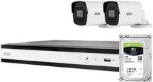 Abus Security-Center TVVR36423T, komplekt 2 PoE Mini Tube kaameraga ja salvestiga
