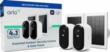 Turvakaamera Arlo ARLO ESSENTIAL 2, 2K, välikaamera, 2 tk, koos 2 päikesepaneeliga