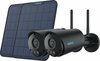 IP-kaamera Reolink B320-B, aku, WiFi, 2x päikesepaneel, must