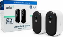 Valvekaamera komplekt Arlo Essential 2K, 4MP, valge/must, 2 tk