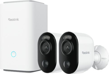 Reolink Home Hub koos 2x Argus 3E akukaameraga, valge