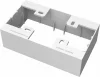 Pistikupesa karp Vision TC3 BACKBOX2G, 3 Box, 5 pesaga, valge, 150 mm