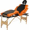 Massaažilaud Bodyfit 1045, must/oranž