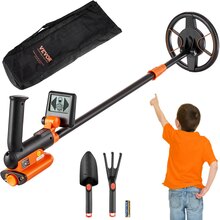 Laste metallidetektor Vevor 15,2 cm otsijaga, LCD-ekraan, reguleeritav 66-91,4 cm
