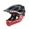 Laste kiiver Rockbros Shark TT-32006, S (48-52), must, eemaldatava lõuaga