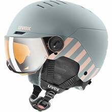 Laste suusakiiver Uvex Rocket Visor Jr, 54-58 cm, roheline