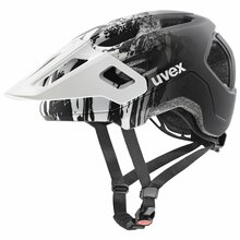 Laste jalgrattakiiver Uvex react jr., 52-56 cm, valge-must matt