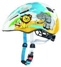 Laste jalgrattakiiver Uvex Kid 2, sinine/valge/kollane, 46-52 cm