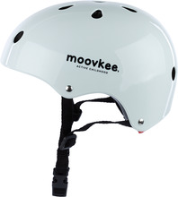 Laste kiiver Moovkee Glossy YF-1, 48-55, valge
