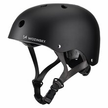 Kerge BMX/tõukeratta kiiver Wozinsky S, must