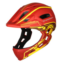 Laste rattakiiver Wozinsky Kids Full Face S, punane/kollane
