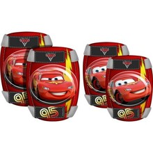 Põlve- ja küünarnukikaitsmete komplekt Insportline Disney Cars, 9006, valge/punane