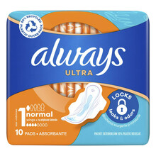 Hügieenisidemed Always Ultra Normal, 10 tk