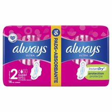 Hügieenisidemed Always Ultra Super Plus, 16 tk