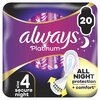 Hügieenisidemed Always Platinum Secure Night Size 4, 20 tk