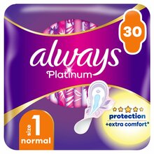 Hügieenisidemed Always Platinum Normal Size 1, 30 tk