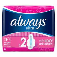Hügieenisidemed Always Ultra Super Plus, 8 tk