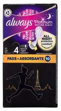 Hügieenisidemed Always Platinum Secure Night, 10 tk