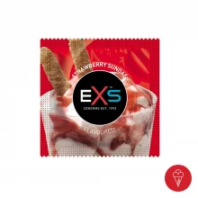 Preservatiivid Exs Strawberry Sundae, 100 tk