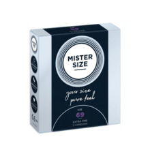 Kondoomid Mister Size Pure Feel 69 mm, 3 tk