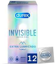 Kondoomid Durex Invisible Extra Lubricated, 12 tk