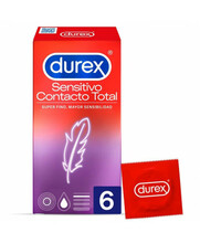 Kondoomid Durex Sensitive Contact Total, 6 tk