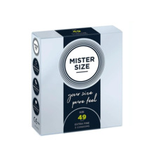 Kondoomid Mister Size Pure Feel 49 mm, 3 tk