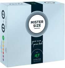 Kondoomid Mister Size Pure Feel 47 mm, 36 tk