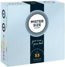 Kondoomid Mister Size Pure Feel 53 mm - 36 tk