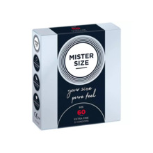 Preservatiivid Mister Size Pure Feel 60 mm, 3 tk