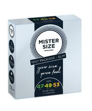 Kondoomide testikomplekt Mister Size Pure Feel: 47 mm, 49 mm, 53 mm - 3 tk