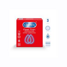 Kondoomid Durex Feel Thin Extra Lubricated, 3tk