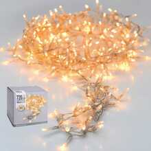 Jõulukuuse tuled Christmas Decoration, 720 LED, soojalt valge, läbipaistev juhe