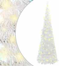 Pop-up kunstkuusk, valge, 150 cm, 100 LED