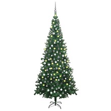Kunstkuusk ehetega, roheline, 240 cm