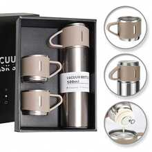 Termose ja kruuside komplekt BD24BEZ, beež, 500 ml