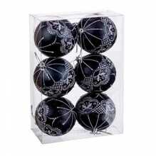 Jõulukuulid Bigbuy Home, plastmass, 8 cm, 6 tk