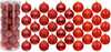 Kuuseehted Christmas Decoration, plastmassist, punased, 6 cm, 35 tk