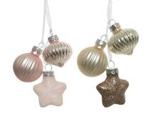 Kuuseehted Decoris 121036, klaasist, 4 cm, 3 tk