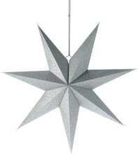 Dekoratiivne rippuv paberist jõulutäht Christmas Decoration, 75 cm, hõbe