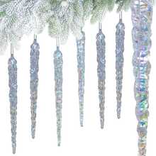 Jõulukuulid Christmas Decoration, vikerkaarevärvi purikad, 25 cm, 6 tk