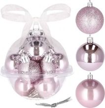 Jõulukuulid Springos CA0169, roosad, 3 cm, 12 tk