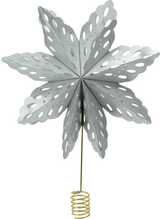 Kuusetipp Christmas Decoration, täht, 30 cm, paber, hõbe